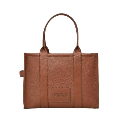 THE LEATHER LARGE TOTE BAG